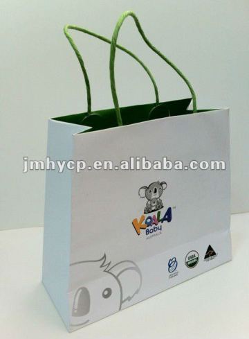 advertising Promotional fashion trapezoid gift paper bag