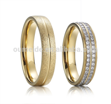 Wholesale 316L stainless steel rings with CZ stones wedding rings jewels