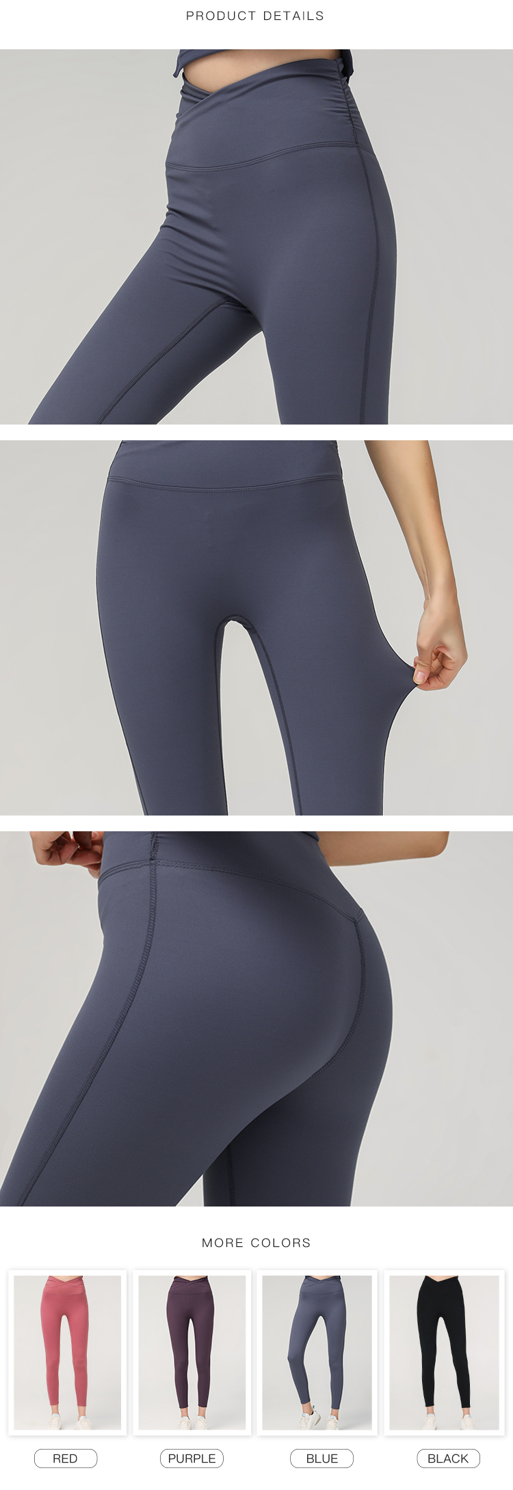 Workout clothing ladies yoga high waisted workout gym leggings for women