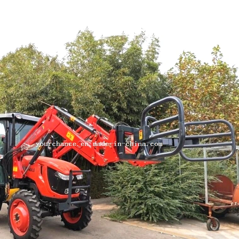 Hot Sale Farm Lifting Equipment 25-180HP Tractor Front End Loader Mounted Bale Grab for Grabbing 0.5-1.8m Diameter 400-1400kgs Round Hay Bale