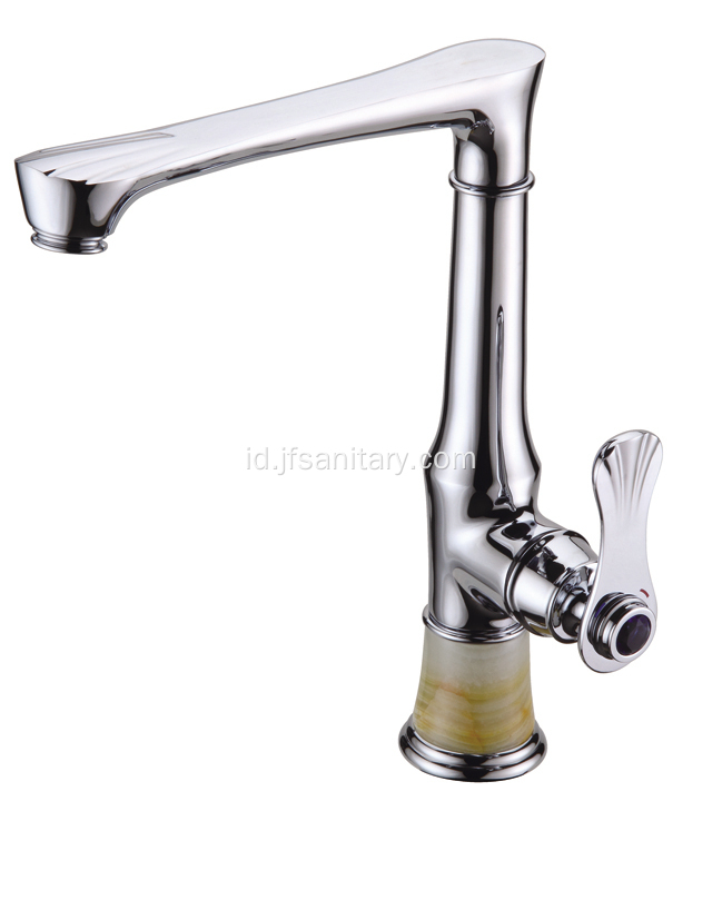 Tembaga Deck Mount Single-Handle Kitchen Faucet Chrome