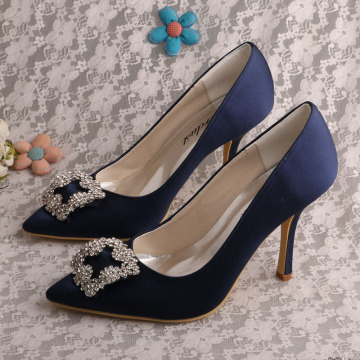 Navy Blue Special Occasion Shoes Bridal