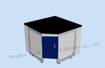 lab furniture corner table,chemical equipment high quality lab corner bench,lab equipment corner bench with sink