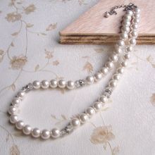 Fake White Pearl Necklace Jewelry