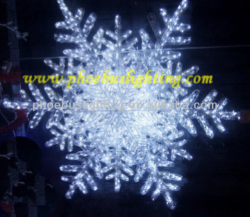 led sculpture snowflake light