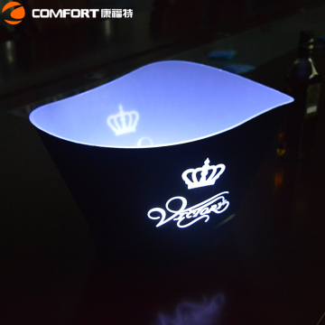 Plastic large illuminated ice bucket