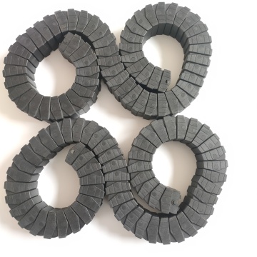 High flexibility nylon closed cable drag chain bends both directions