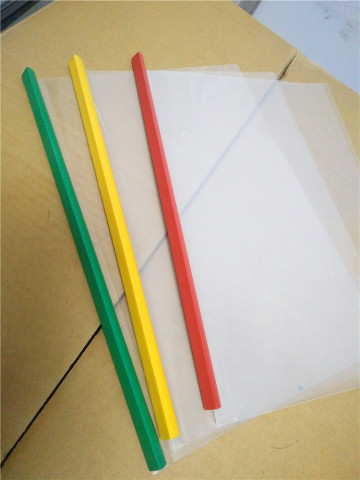 Tianqi abs profile for binding sheets triangle stripextrusion plastic profile abs clip for stationary product