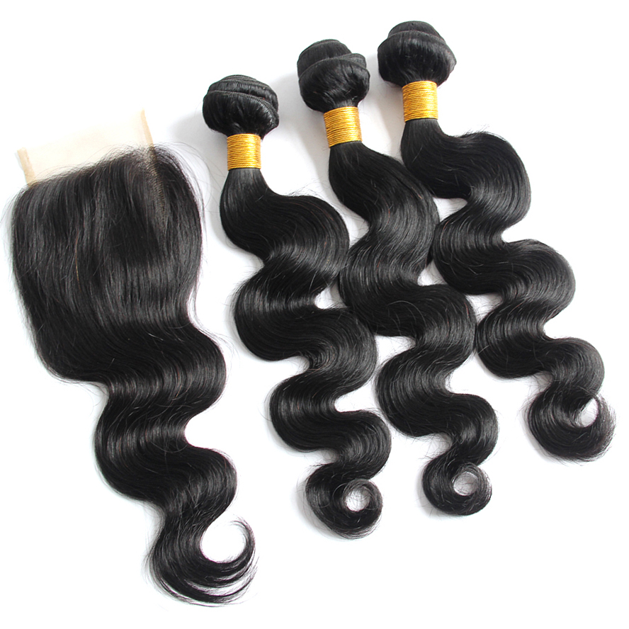 30inches aliexpress india Hair weave bundles wholesale body wave closure,100% human hair bundles with closure