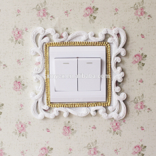 Home Wall Decors Resin Switch Frames White