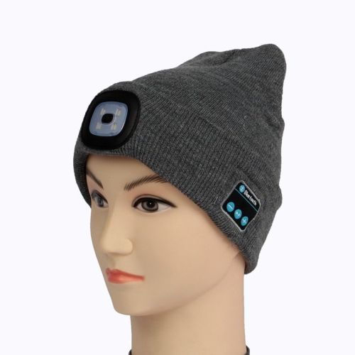 Beanie Hat with Led Light for Running Ride