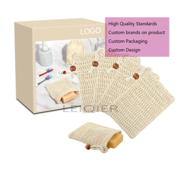 Natural Sisal Soap Saver Bag - Exfoliating Soap Scrubber Pouch