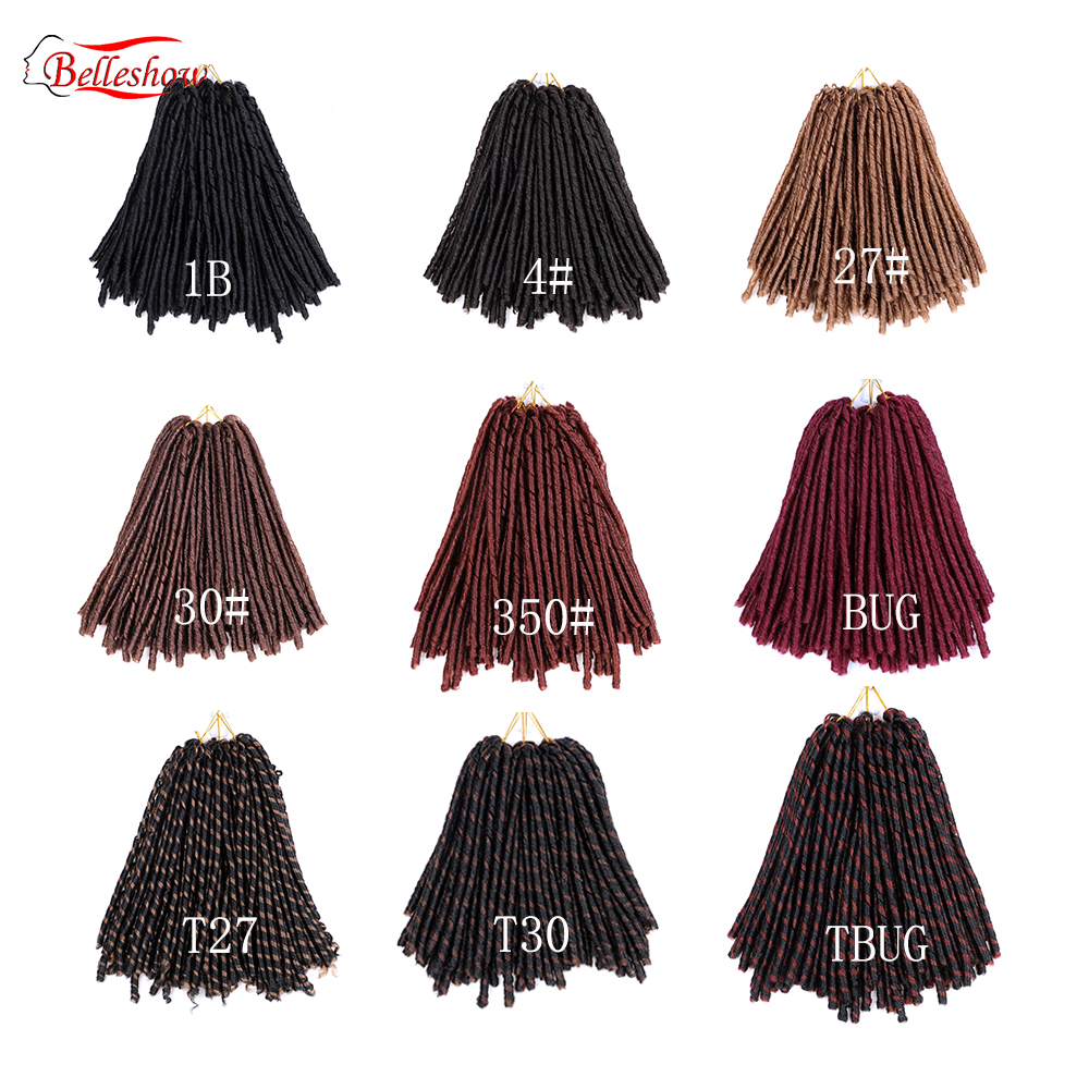 Hot sell soft dread hair piece soft dreads blond soft dread braids