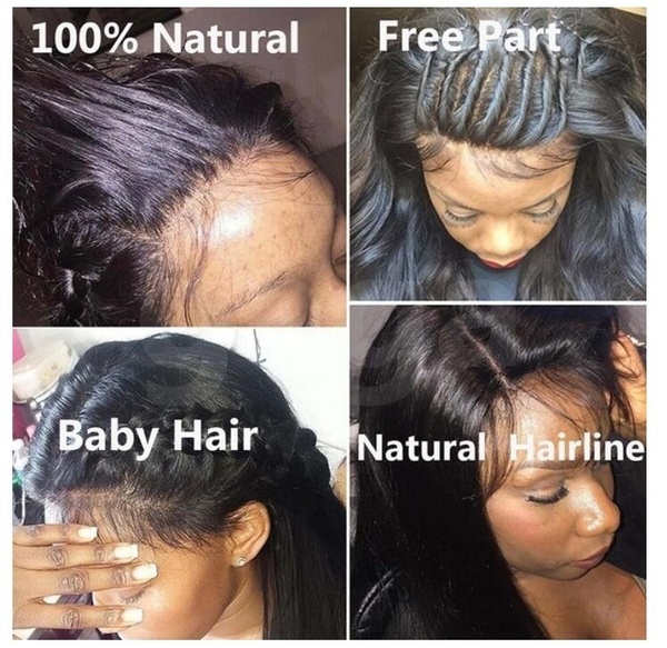 150% Density Lace Front Human Hair Wigs For Women Pre Plucked With Baby Hair Black Body Wave Brazilian Lace Wig
