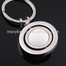 Rotatebal golfball customized key chain