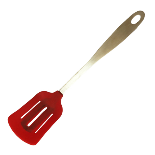 Paslanmaz saplı esnek silikon krep spatula