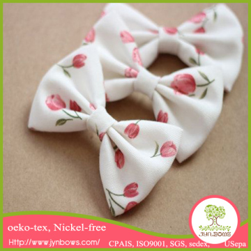 Custome Xiamen Jynbows fabric hair bow with clips