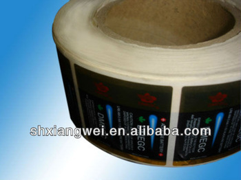 Printed label stock roll