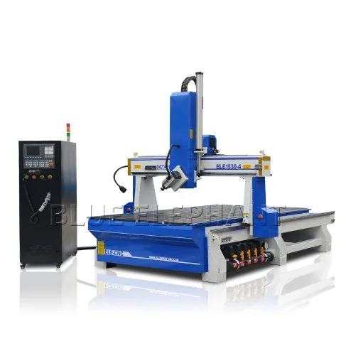 Best Price 4 Axis 3D Engraving CNC Router Machine with High Z Axis for Wood Cutting