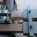 Wood pallet block feet press