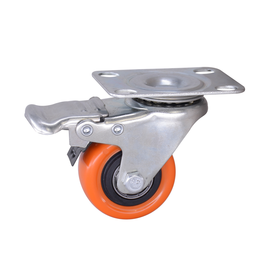 Nội thất 2 inch PVC Caster với phanh