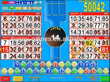 Doble Bingo Mania casino game board