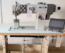 Post Bed Ornamental Sewing Machine for Sofa Upholstery