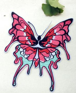 Fashion cute butterfly cheap custom embroidery patch
