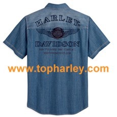 Harley Men's 110th Anniversary Denim Shirt Men's 96453-13VM