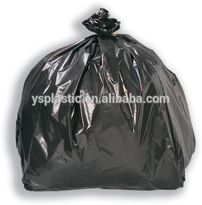 Black Plastic Refuse Bag On Roll