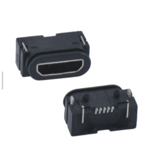 เต้ารับกันน้ำ MICRO USB-AB TYPE 5P SMT Receptacle