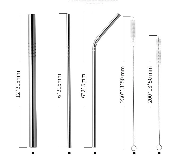 New Design Gift Box OEM Stainless Steel Straws