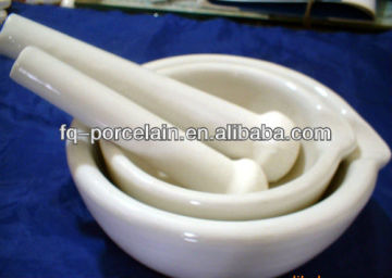 Industrial Laboratory Porcelainwares Serials Porcelain Mortars With Pestle High Quality