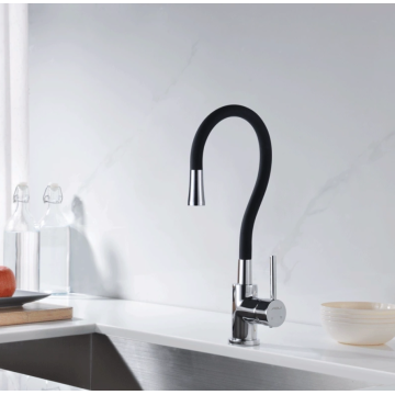 Draw faucet for large sink