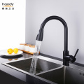 Black Lead-free Pull Out Kitchen Sink Mixer taps