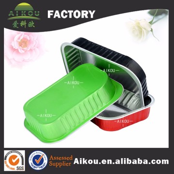 Ovenable restaurant foil food containers with plastic lids