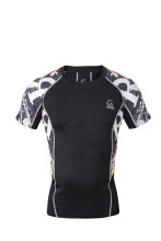 Customized blank Rash Guard spandex compression shirts