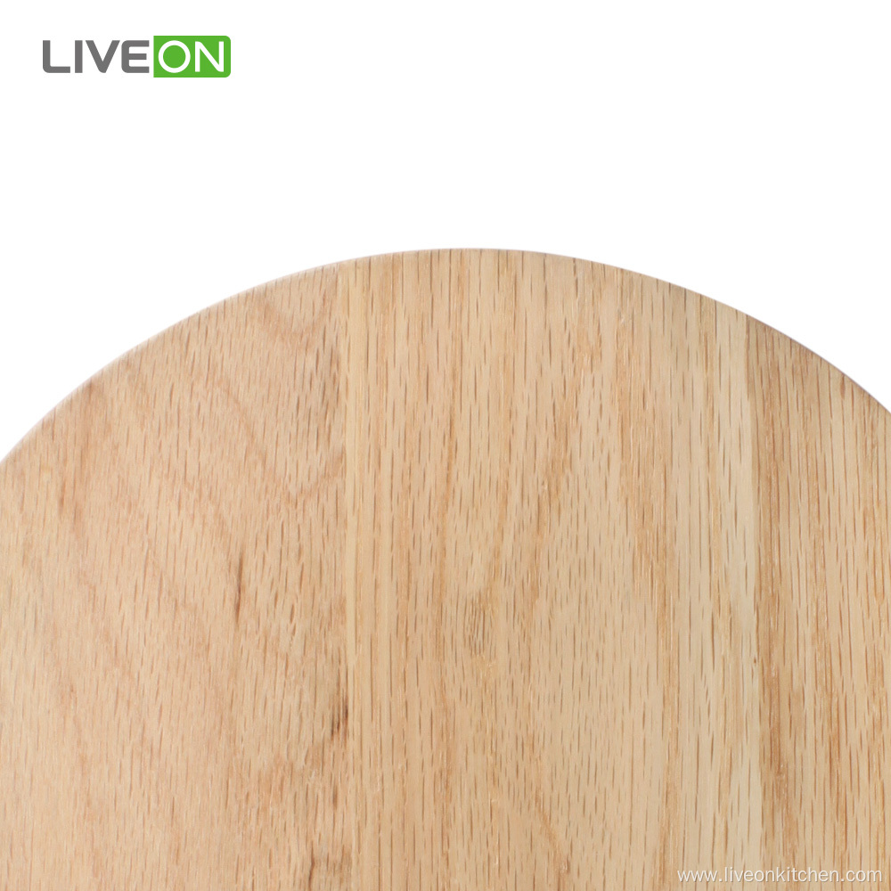 Round Red Oak Wooden Chopping Cutting Board
