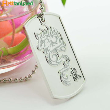 Dog Tag Chain With Embossed Logo