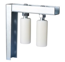 galvanized Nylon guide Roller with L-shape steel Bracket