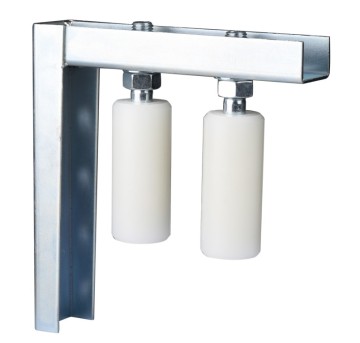 galvanized Nylon guide Roller with L-shape steel Bracket