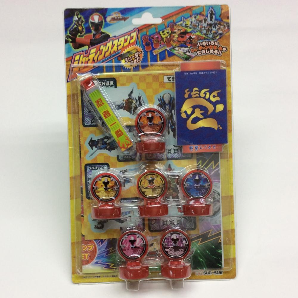 plastic ninja team mini stationery stamp set