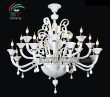 snow white glass crystal chandelier/ crystal chandelier for wedding/ murano white glass light