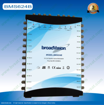 Professional Medium Digital Satellite Tv Reception System Multiswitch 6 X 24 External Power Adaptor?