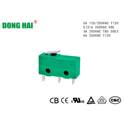 Miniatur Micro Switch Solder terminal Bahagian Elektrik