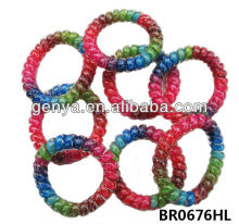 Fashion Spiral Bracelets phone line Bracelet/ plastic elastic band