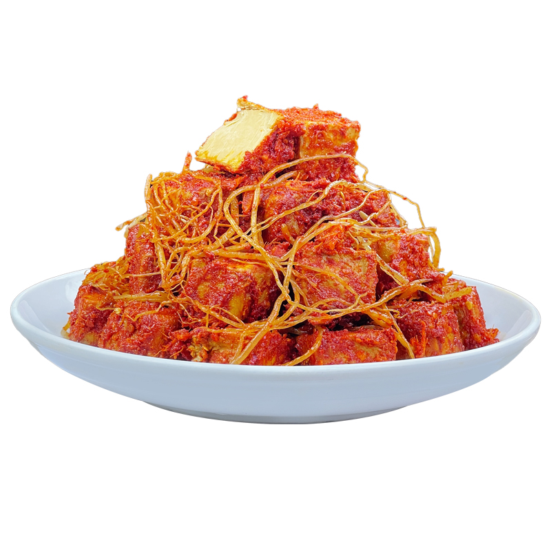 tahu fermentasi pedas ringan mild spicy fermented bean curd