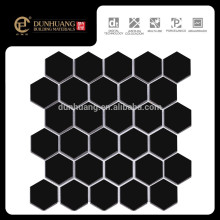 Hot Sales Black Tile Price Hexagon Art Mosaic Tile