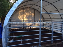 portable fabric dairy farm shed for cattle cow goat