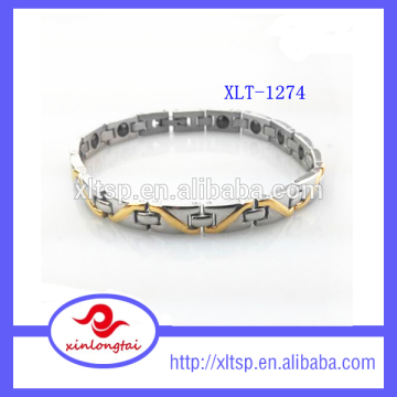 Deluxe jewelry germanium tungsten bracelet gold plated